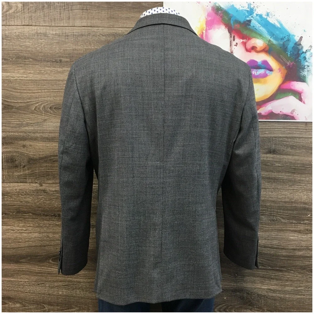 KENNETH COLE Mens Blazer Sport Coat Casual‎ Jacket Size 52R Classic Wool Suit